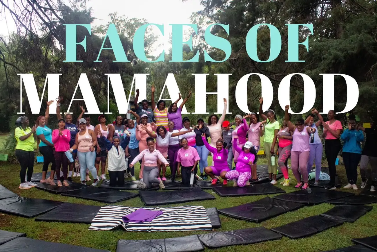 A large Mamahood community gathering outdoors