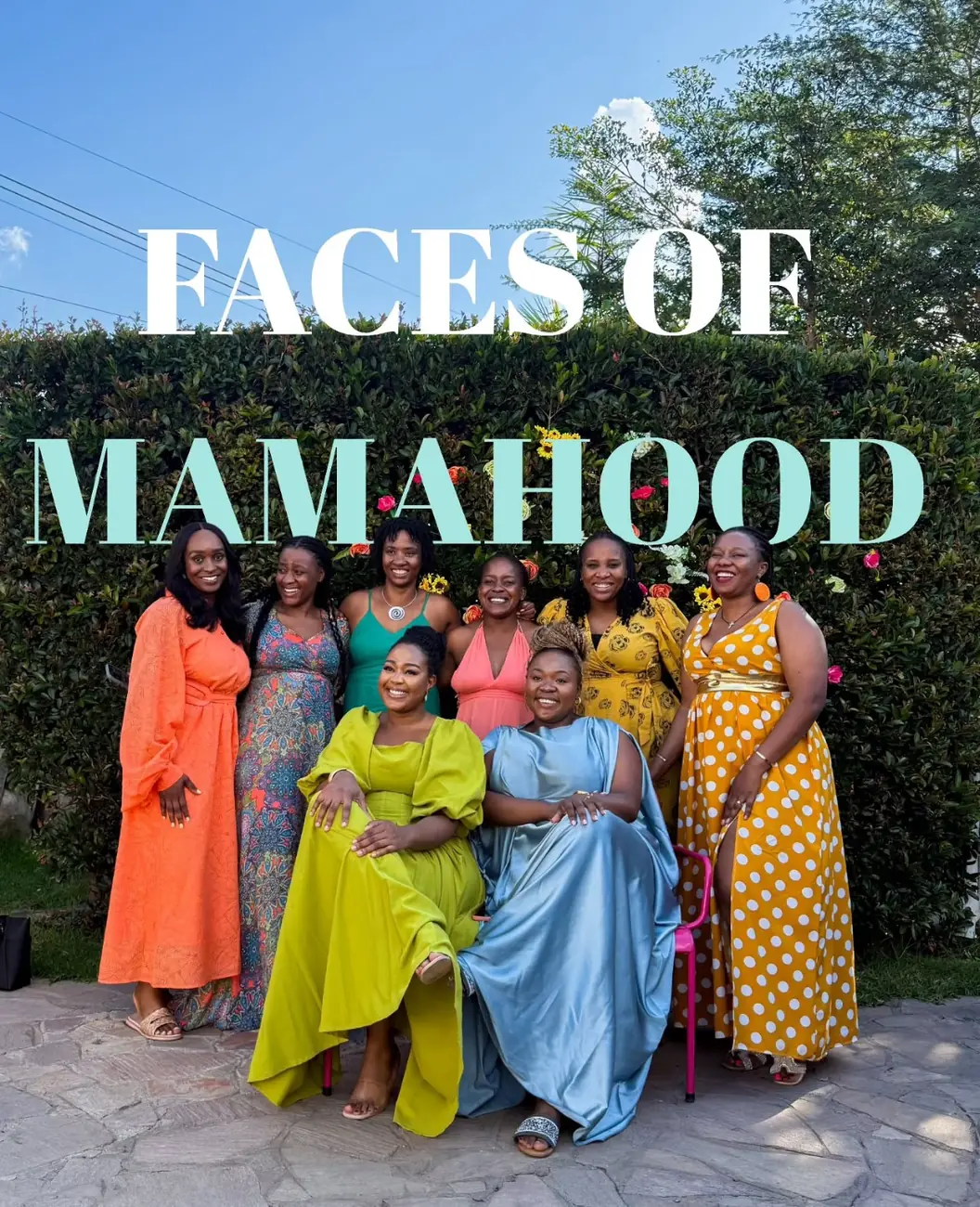 A group of women dressed for a Mamahood gathering